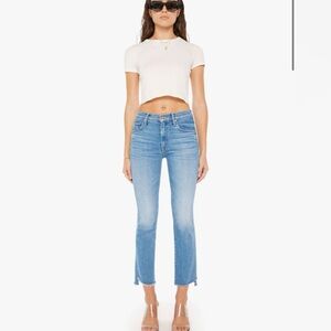 Mother Denim- The Insider Crop Step Fray